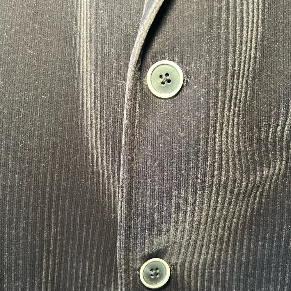 Andrew Fezza Men's Blazer Sport Coat 42R Black Corduroy Baxter EUC